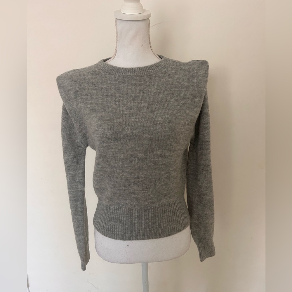 NWT Red by BKE Cozy Crew Neck Sweater Long Sleeve Grey Knit small